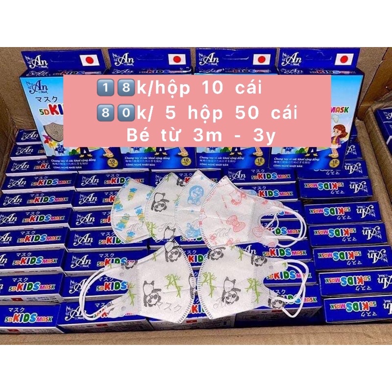 Khẩu trang gấu trúc cho bé 3 mont - 3 years