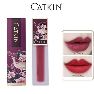 Son Lì Trang Điểm CATKIN Dạng Lỏng Dưỡng Ẩm Chống Thấm Nước Lâu Trôi Không Dính Ly 4.2g
