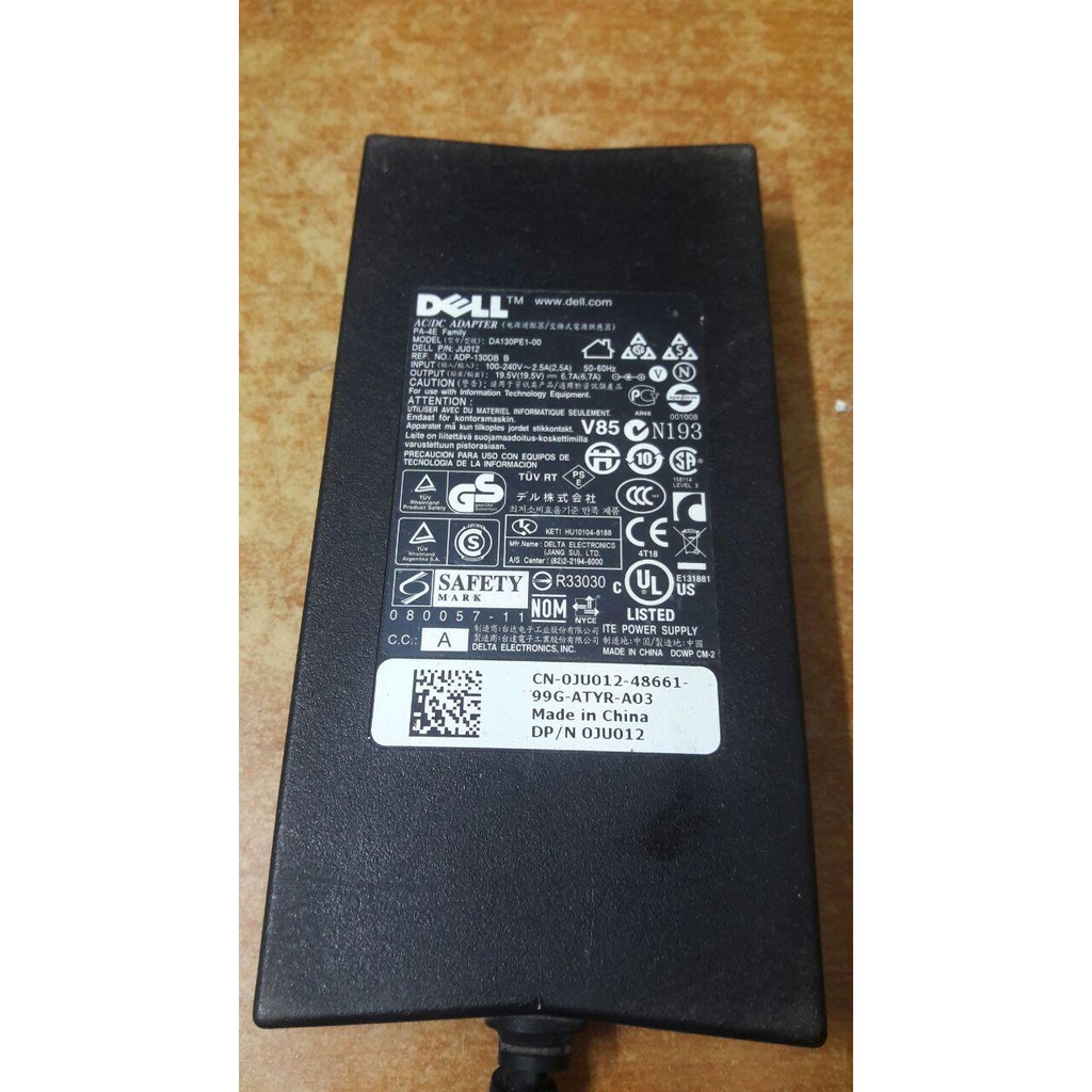 Sạc Dell Laptop Chân Kim To 130W (19.5V - 6.7A) Hàng cũ - có trầy xước, bán cho người dùng