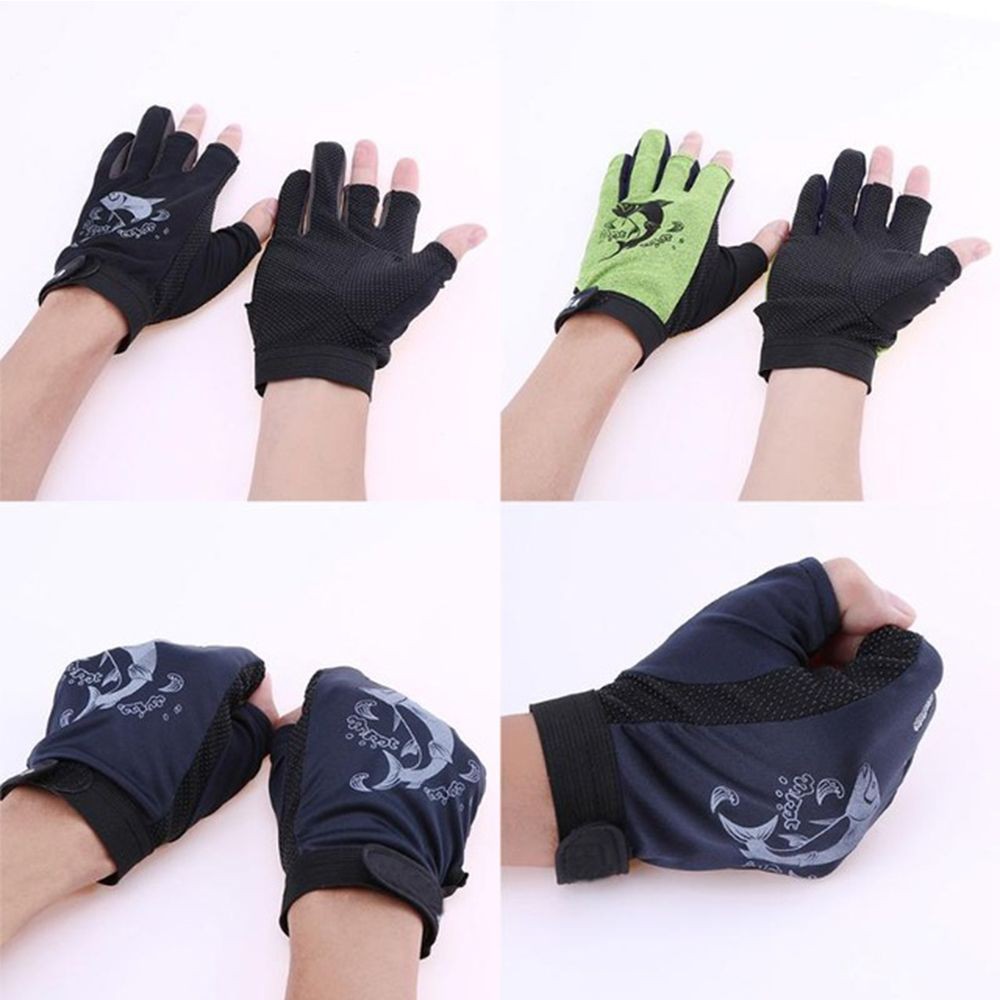 MUVAKO 1 Đôi Găng Tay Câu Cá Chống Trượt Bằng Vải Neoprene