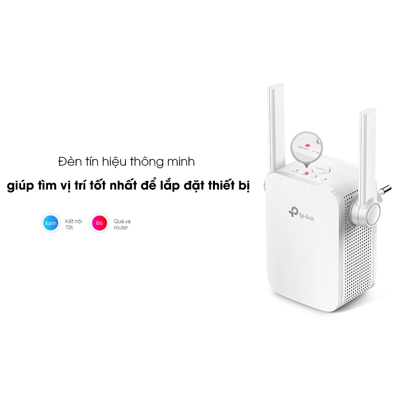 Bộ kích sóng wifi TP-Link RE205 mở rộng wifi băng tần kép chuẩn AC750 cực mạnh- Hàng chính hãng bảo hành 24 tháng | BigBuy360 - bigbuy360.vn