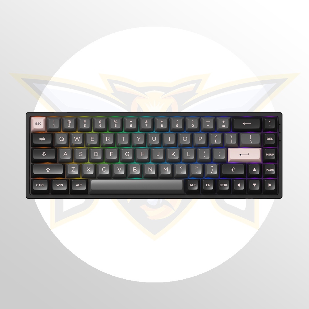 Bàn phím cơ không dây AKKO 3068B Multi-modes Black Pink