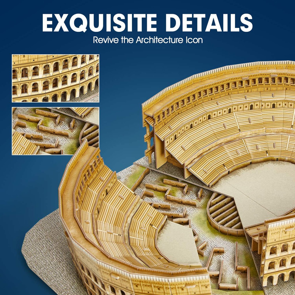 Mô hình giấy 3D CubicFun - Đấu Trường La Mã dòng National Geographic DS0976h
