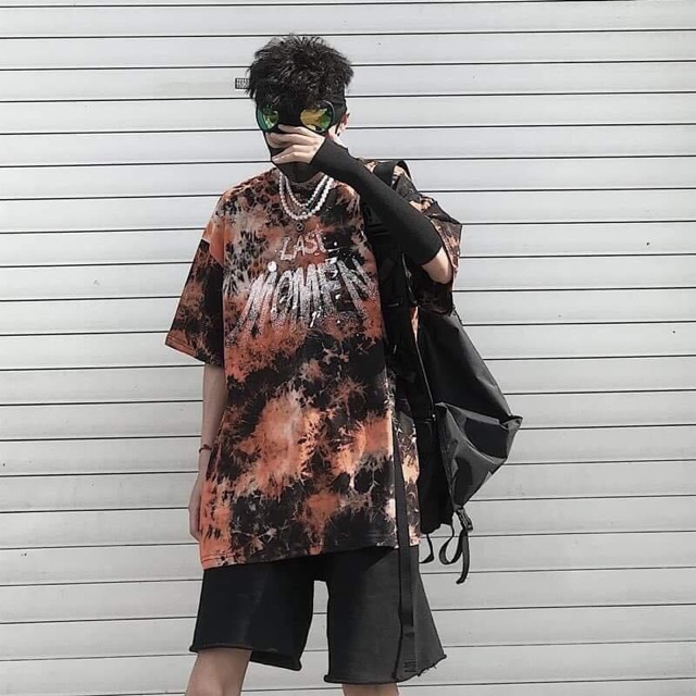 ✅Áo thun unisex loang màu LAST MOMENT kèm ảnh thật✅