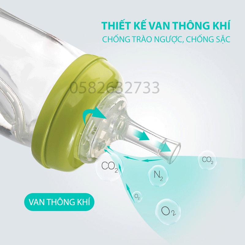 Ống tập hút chống sặc hút cho bình cổ rộng, bộ chuyển đổi, Tặng kèm hộp đựng( Moyuum, Bebepick, Pigeon, Lans,...)