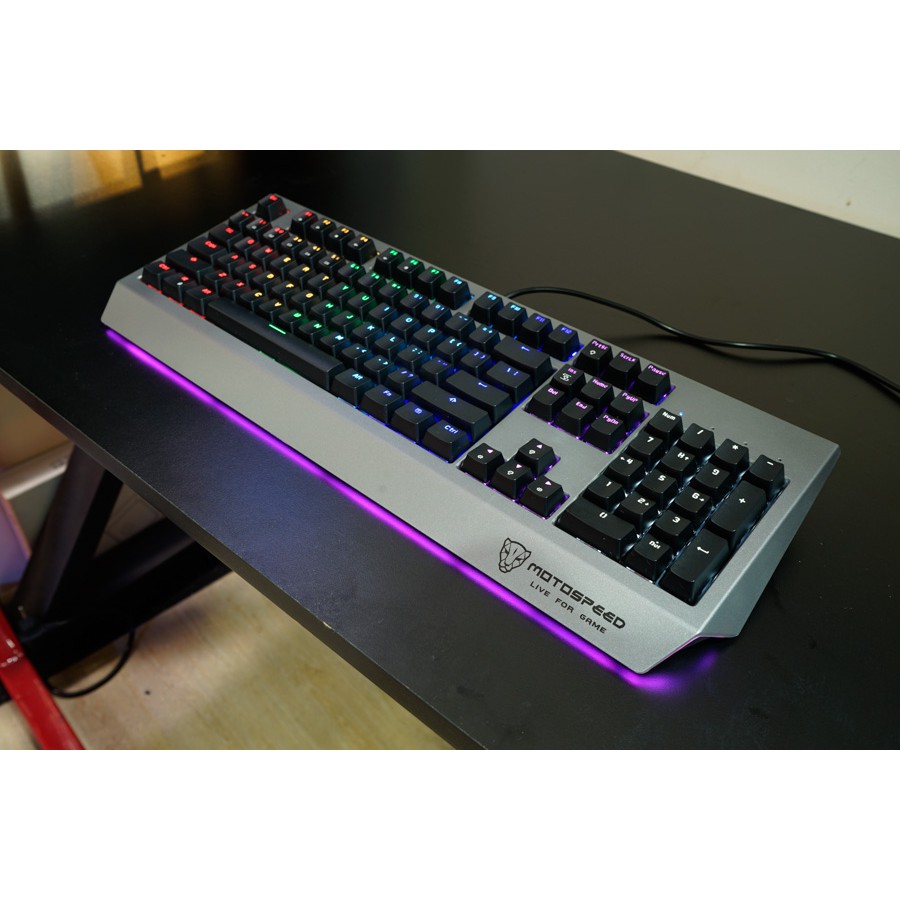 Bàn phím cơ game thủ Motospeed CK99 Gaming Keyboard LED Rainbow chống nước