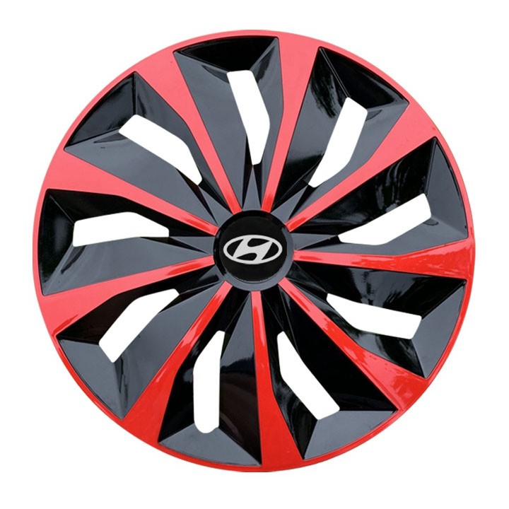 Ốp Chụp Mâm Lazang Xe Ô Tô Hyundai ( 01 chiếc) - Ốp Giả Vành Đúc Hyundai đỏ
