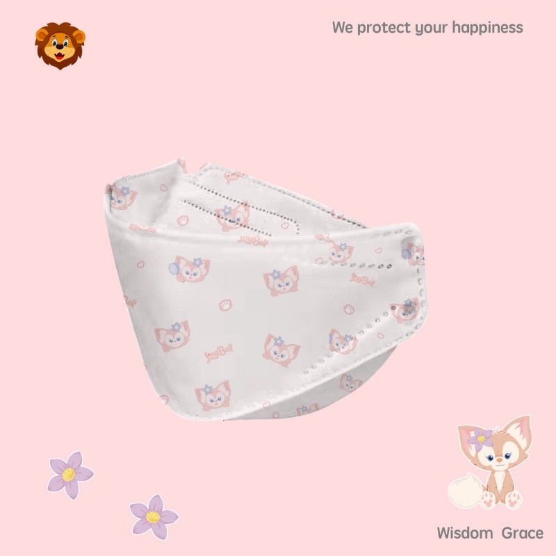 Khẩu trang KF94 họa tiết hình Kuromi Linabell Cinnamoroll Melody siêu dễ thương