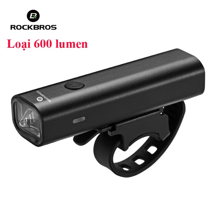 ROCKBROS Đèn pha xe đạp, 200, 400, 600, 1000, 1500 lumen pin 2000mAh - 5500 mAh, sạc USB, chất liệu hợp kim nhôm...