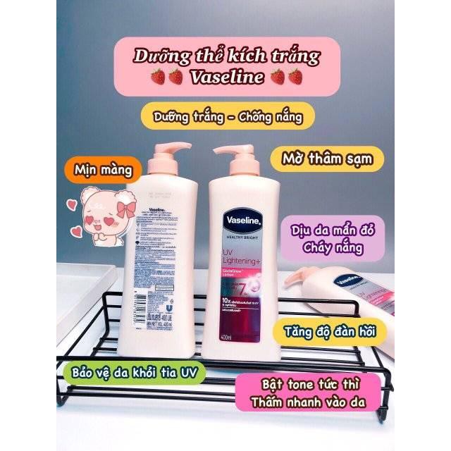 Sữa dưỡng thể Vaseline Healthy White UV Lightening Body Lotion 725ml