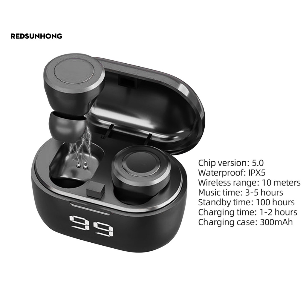 Tai Nghe Bluetooth RSH.z Có Nút Điều Khiển Cảm Ứng Vân Tay Chạy Bộ