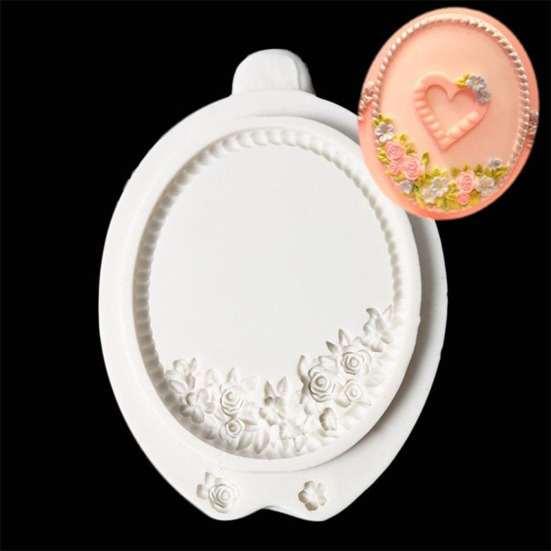 Bộ 4 Khuôn Silicone Làm Bánh Cupcake Hình Khung Gương