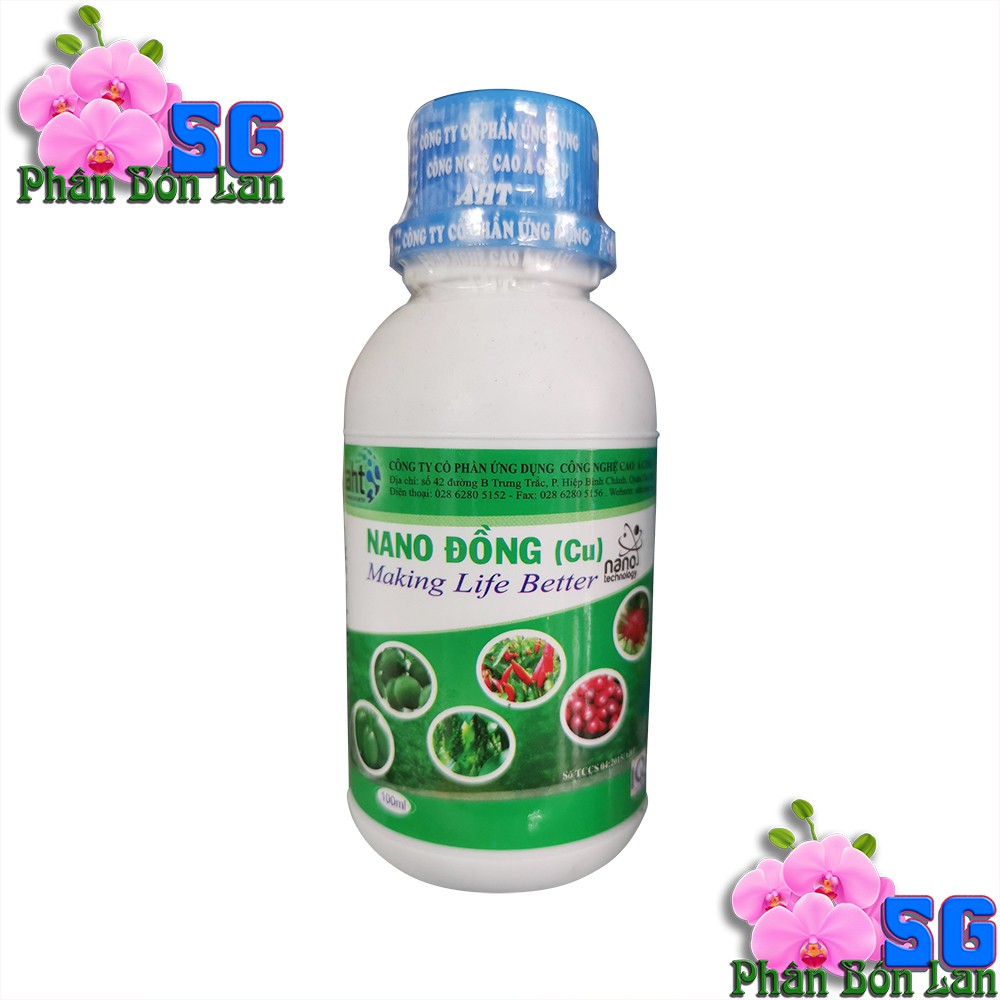 NANO ĐỒNG AHT Chai 100ml - DIỆT NẤM KHUẨN, CHỐNG RÉT, PHÒNG BỆNH CÂY TRỒNG