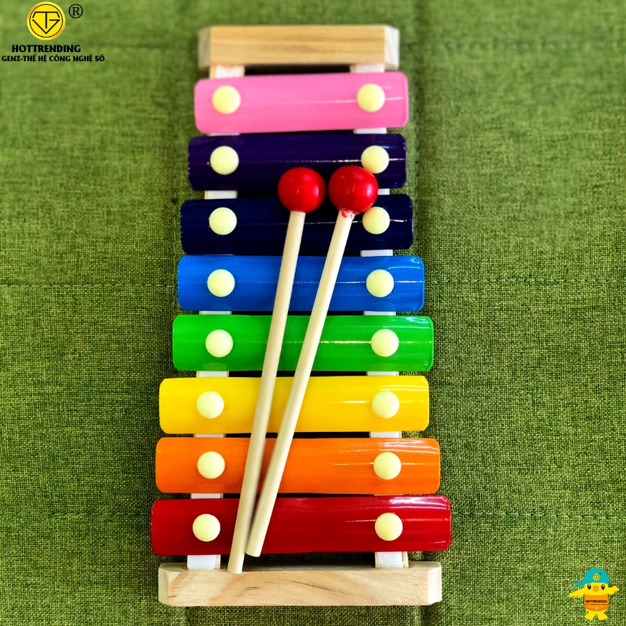 Đồ chơi đàn gõ xylophone 8 thanh bằng gỗ dành cho bé