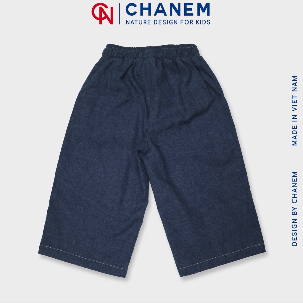 Bộ quần áo cho bé trai RAYLOTE CHANEM, áo cổ ve phối túi cá tính và quần dài ống rộng, chất liệu cotton mềm mại