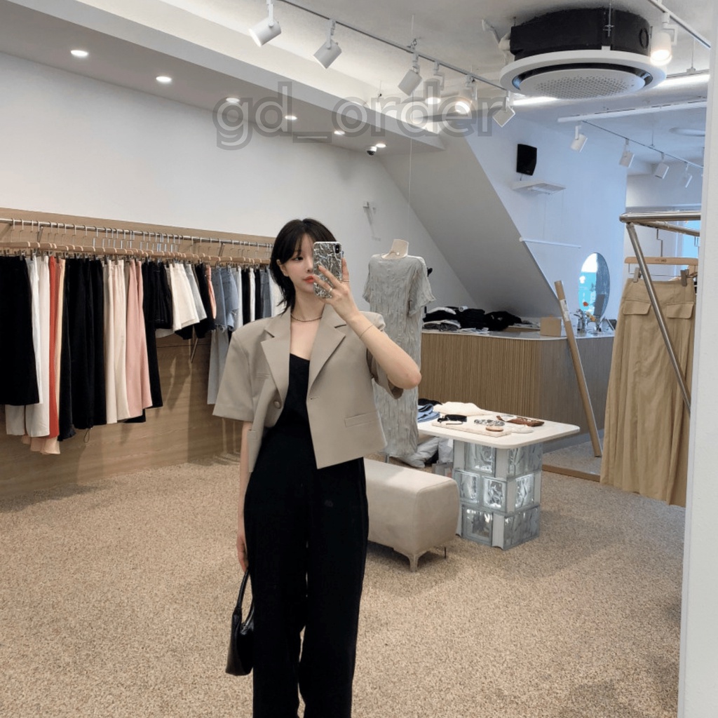 K13|Áo khoác hàn quốc blazer dáng ngắn cá tính cho nữ dài tay công sở thanh lịch gd_order