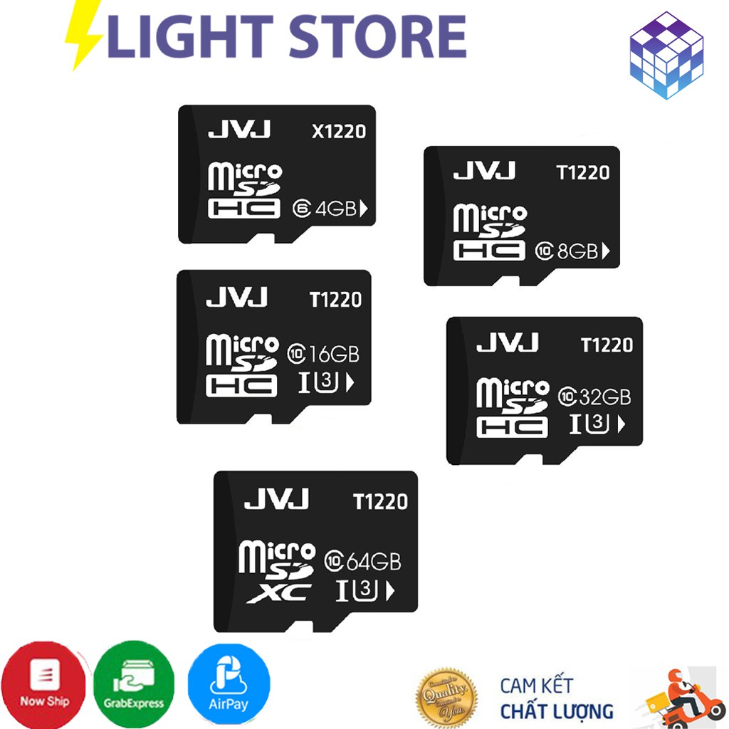 Thẻ nhớ 4GB/8GB/32GB/64Gb Class10 U3 microSDHC chuyện dụng Camera IP wifi, Smartphone, loa