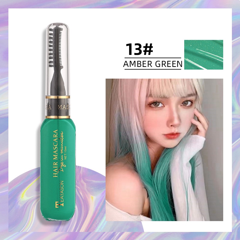 Bảng Phấn Nhuộm Tóc Mini 13 Màu Thời Trang Dùng Một Lần Kem Dưỡng Tóc Lược Nhuộm Tóc Lông Mi Nhuộm