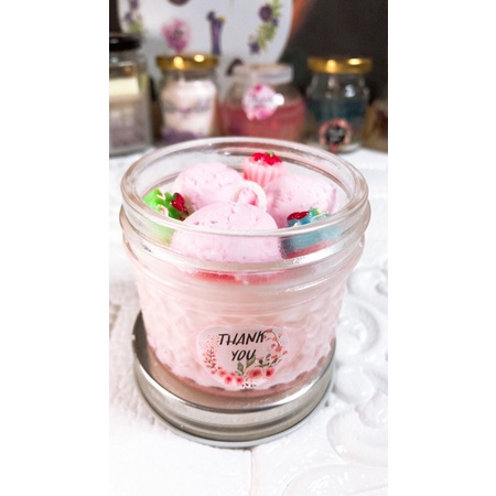 Nến thơm handmade tạo hình ly kem dễ thương,dùng decor,quà tặng ý nghĩa
