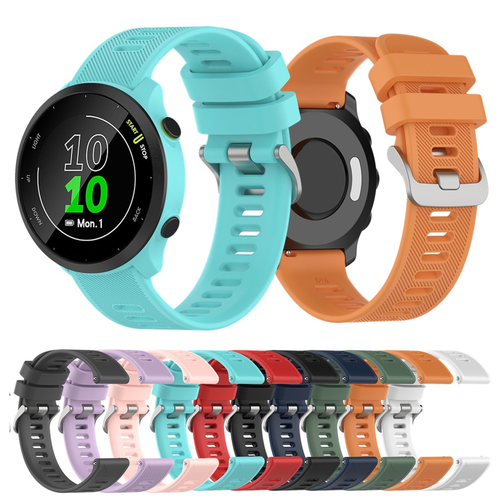 Dây Silicone Thay Thế Cho ĐồNg Hồ Garmin Forerunner 158 55 245 245M 645 Vivoactive 3 20mm