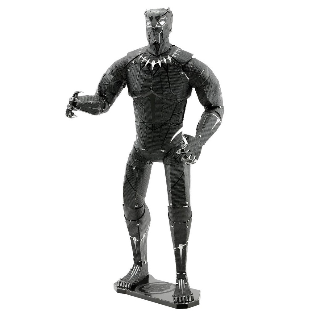 Mô hình lắp ráp kim loại 3d BLACK PANTHER 16cm