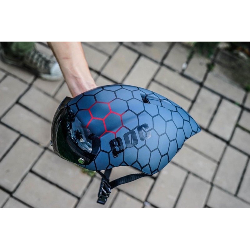 Nón bảo hiểm POC 01 màu Vân Tổ Ong Nhám tặng kèm túi đựng và hộp