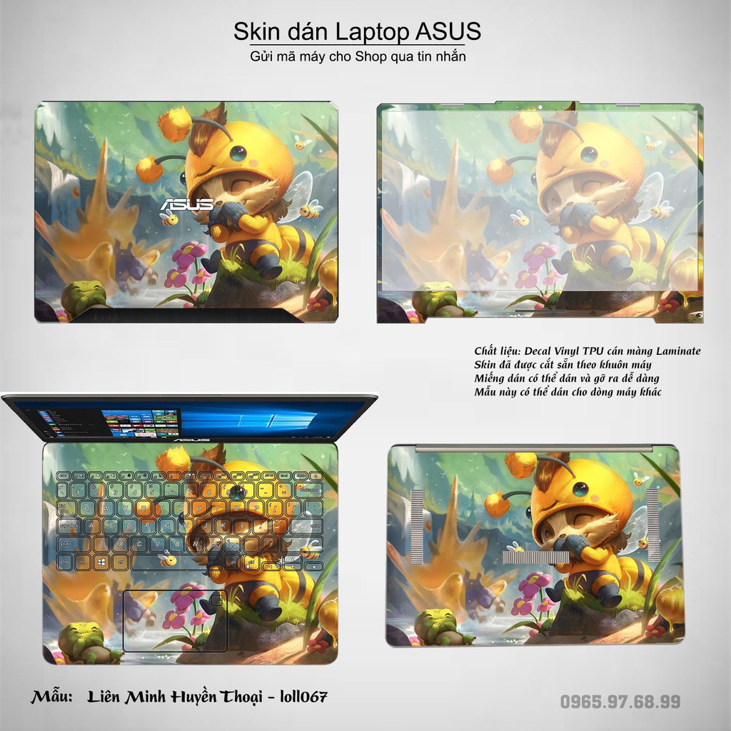 Skin dán Laptop Asus in hình Liên Minh Huyền Thoại _nhiều mẫu 9 (inbox mã máy cho Shop)