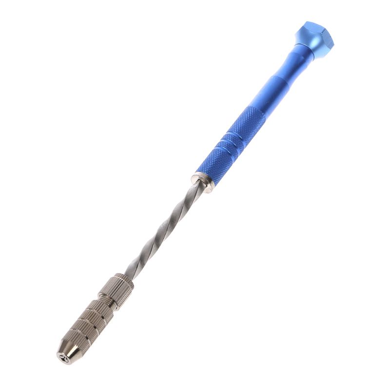 Máy Khoan Cầm Tay Tự Động Mini Màu Xanh Dương + 10 Mũi Khoan Xoắn Bits