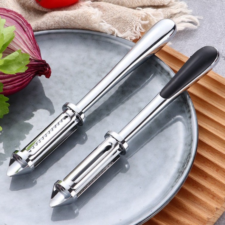 Nạo Rau Củ Inox Cao Cấp Bào Rau Củ - Dụng Cụ Nạo Bào Sợi Rau Củ Quả Đa Năng Gọt Vỏ Hoa Quả Trái Cây - giadung_tongkho_hn