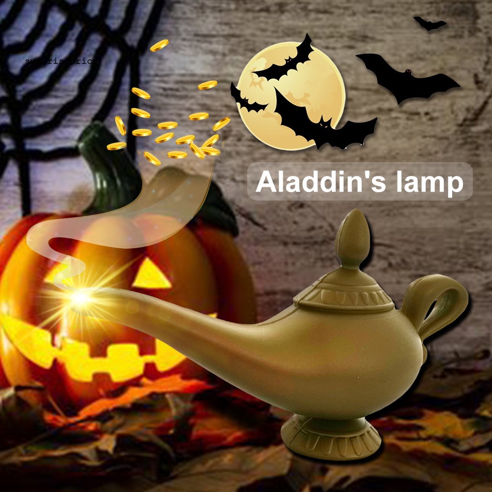 Phụ kiện hình cây đèn thần trong phim hoạt hình Aladdin dùng để trang trí cho tiệc Halloween