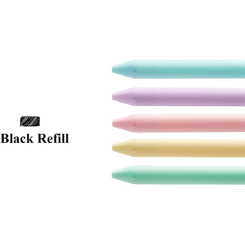 Bút Bi Mực Đen Ngòi 0.5mm Thiết Kế Đơn Giản Cho Học Sinh