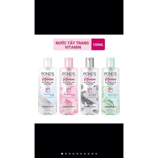 Nước tẩy trang Vitamin và hoa hồng sáng da Pond's Micellar Water 100ml