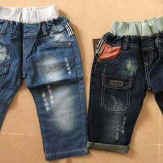 Combo yếm,quần jeans cho bé traiaa
