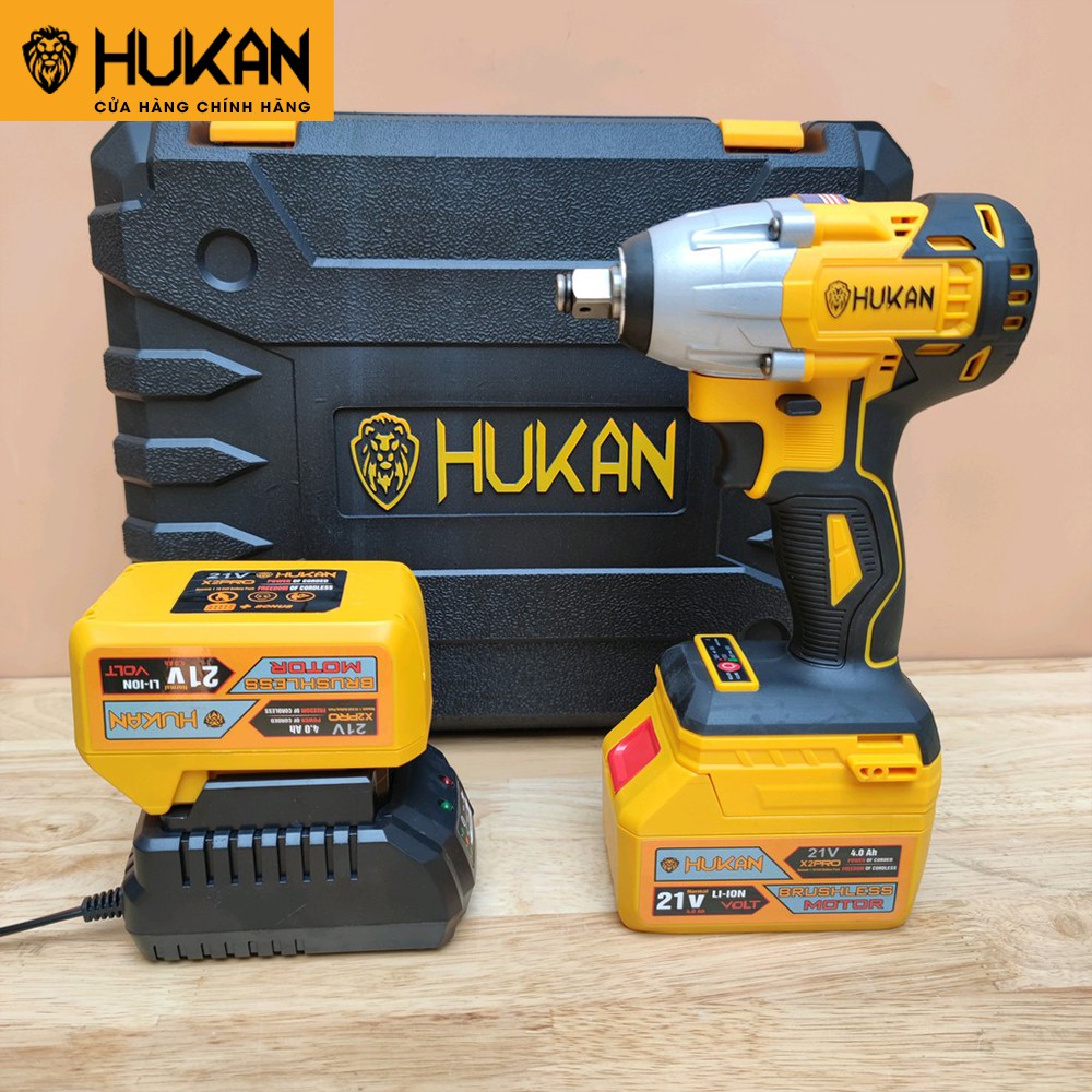 Máy siết bulong kiêm bắn vít HUKAN X2 Pro 868 không chổi than đi kèm bộ phụ kiện