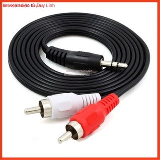 Dây cáp âm thanh 3.5mm to av 2 rca audio .
