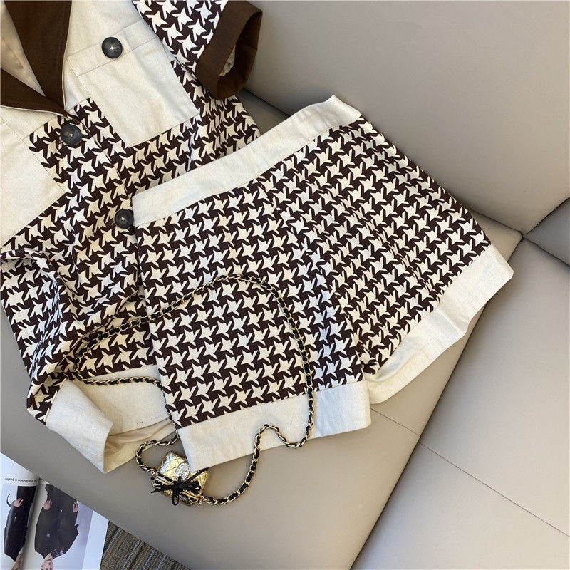 Set áo ngắn tay + quần short thời trang cho nữ