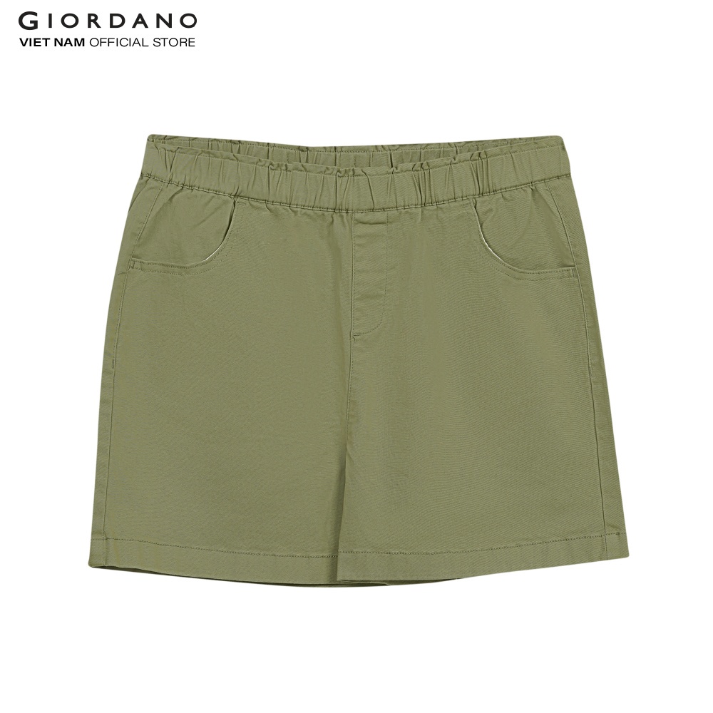 Quần Jeans Shorts Nữ Lưng Thun Giordano 05401209