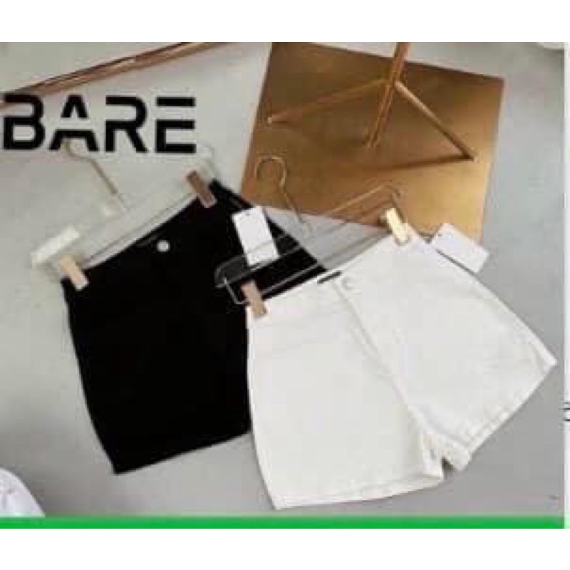 Short kaki trơn lưng cao ❤️