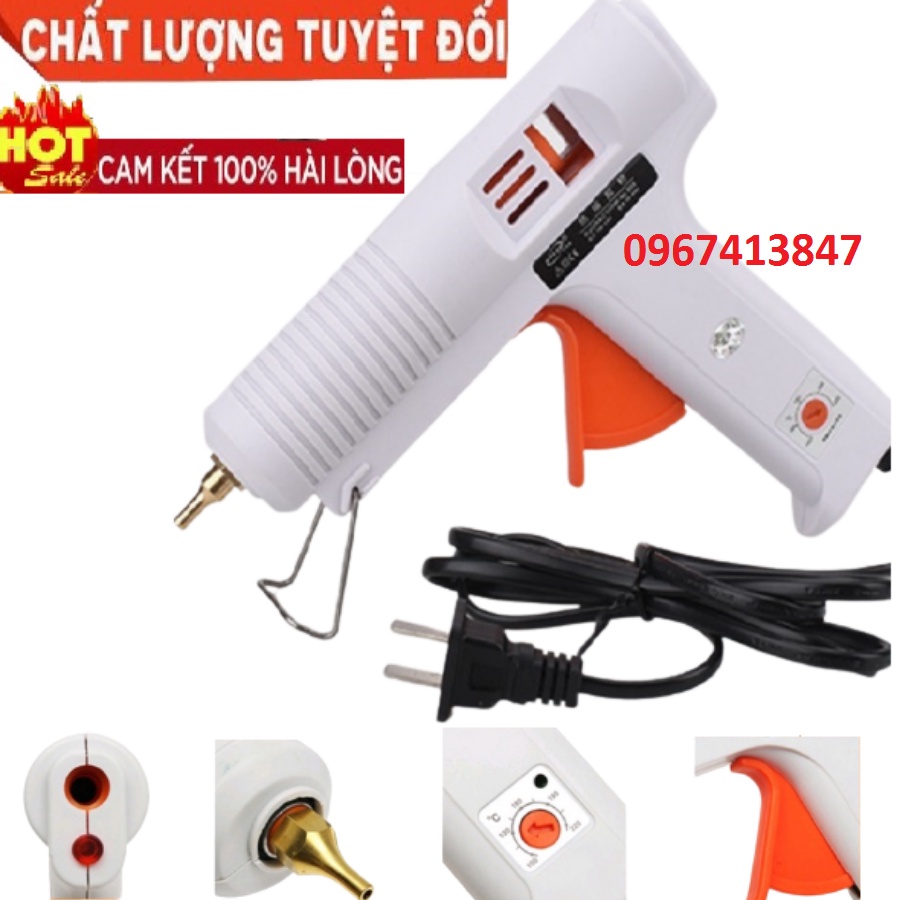 [Hàng chính hãng Nyleo] súng bắn keo nến to điều chỉnh nhiệt độ loại tốt, keo nến to,keo nến nhỏ,handmade.