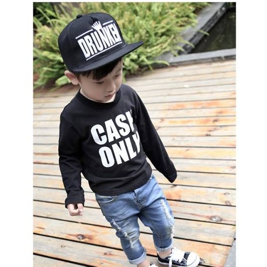 Nón Lưỡi Trai Phong Cách Hip Hop Hàn Quốc Cho Bé