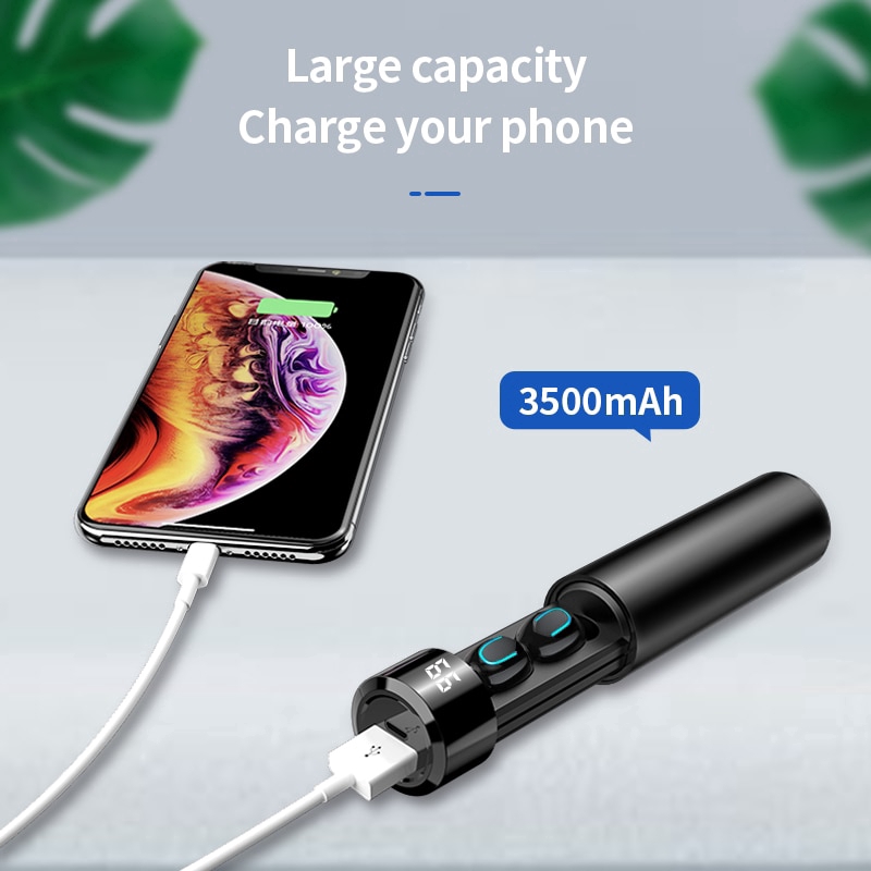 Tai Nghe Không Dây Q67 Tws Kết Nối Bluetooth 5.0 Chống Nước Có Micro Và Phụ Kiện