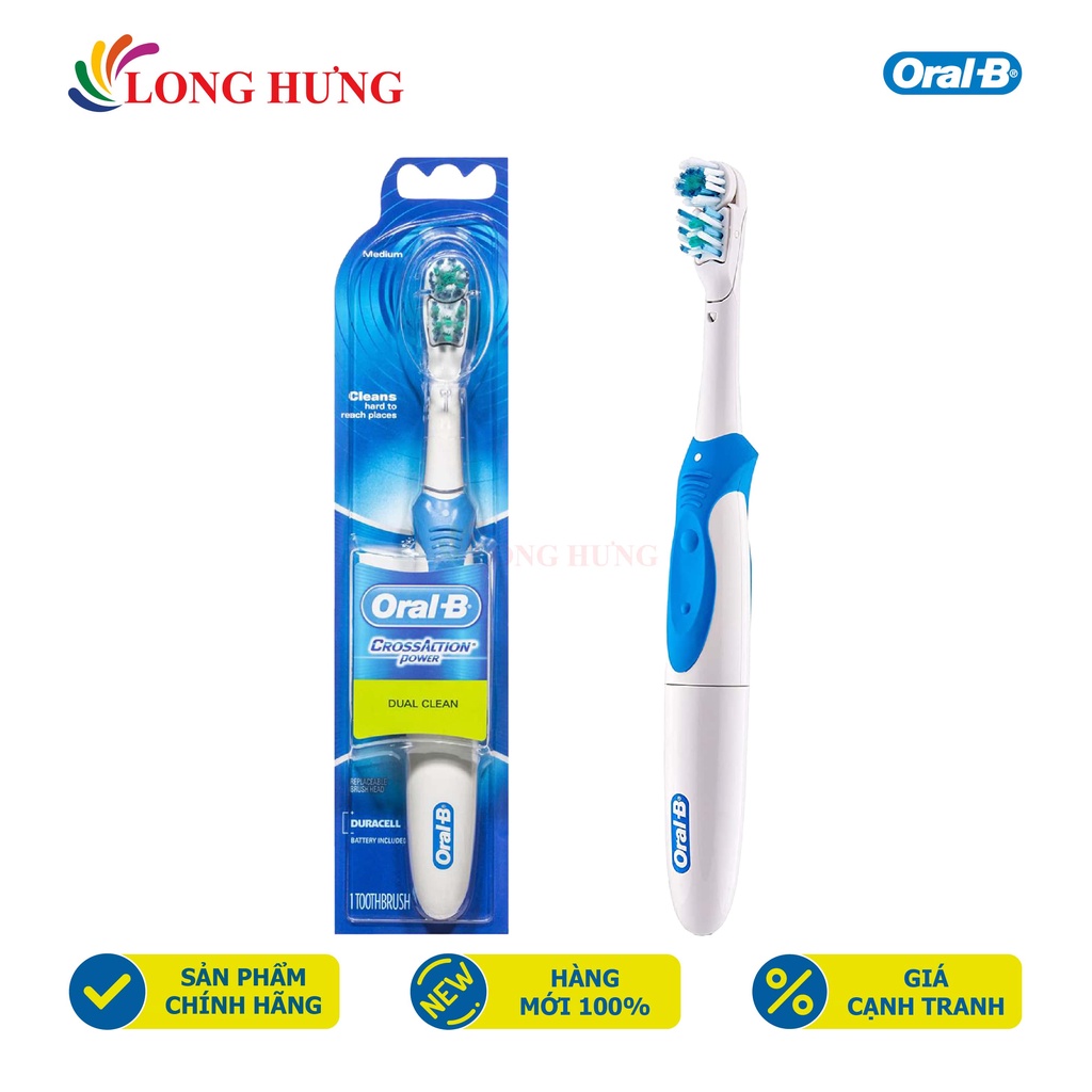 Bàn chải điện dùng pin Oral-B CrossAction Power - Hàng nhập khẩu