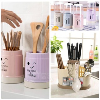 [GIÁ SẬP SÀN] ỐNG CẮM CÓ NẮP HÌNH KUTE, HỘP NHỰA ĐỰNG ĐŨA MUỖNG ĐA NĂNG [SỈ]