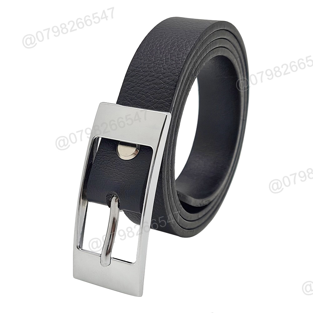 Thắt lưng học sinh DHM-261 | Khoá kim trắng thời trang bản nhỏ 2.3cm | Bảo hành 12 tháng