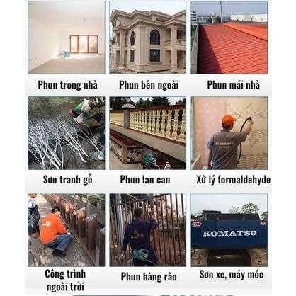 [LOẠI TỐT] Súng phun sơn cầm tay HADAWA - Máy phun sơn cao cấp Nhật Bản -  Công suất 550W - Lõi đồng 100% -Dung tích lớn