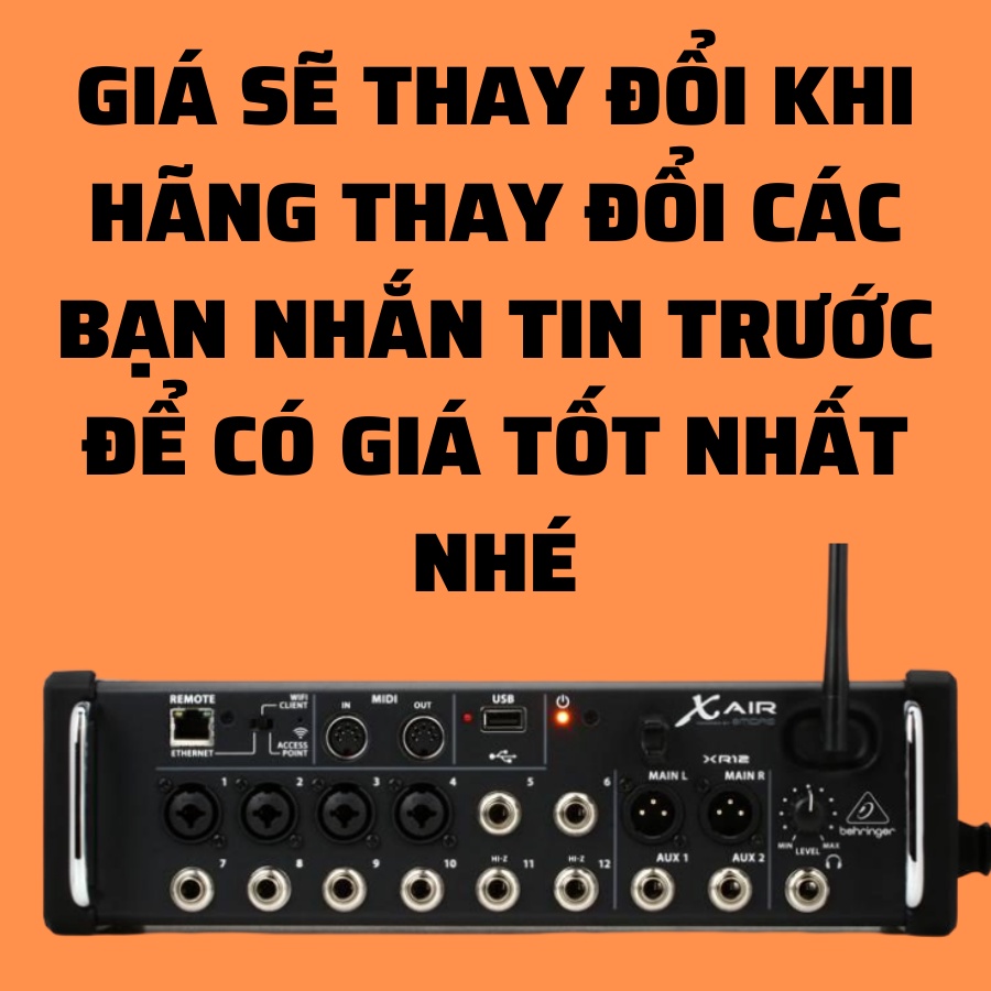 Mixer Behringer XR12 thương hiệu Đức, Giá rẻ nhất thị trường | Hàng Chính Hãng Siêu Tốt