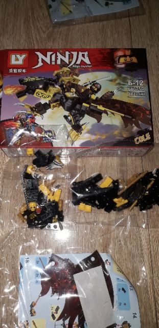 Lắp ráp 1 hộp LegoNinja Rồng có cánh 68075 có trên 100 chi tiết bằng nhựa ABS