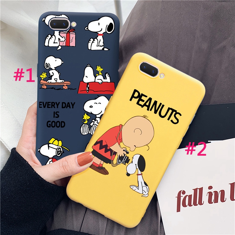 Ốp điện thoại in hình Snoopy cho Oppo A12 Neo9 A39 F1S A83 F5 F7 F9 F9Pro A3S A5S A71 F11 Case