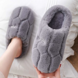Dép lông cotton đi trong nhà đế dày thời trang chất lượng cho cặp đôi