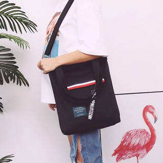 Túi tote thời trang 2 sọc (Khổ A4 - Kèm Ảnh Thật)